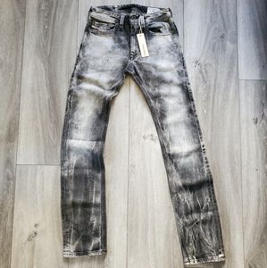 Men's Diesel Jeans Thanaz Gray Distressed Skinny Stretch W26 L32 NWT